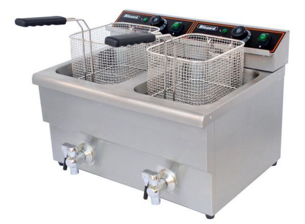 Double Commercial Electric Table top Fryer