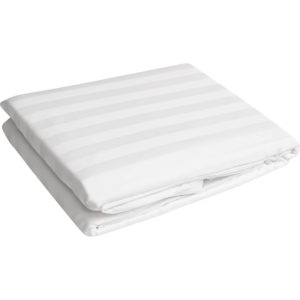 White Stripped Bedsheet 250tc,300tc
