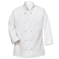 White Chef Coat Pattern No.1