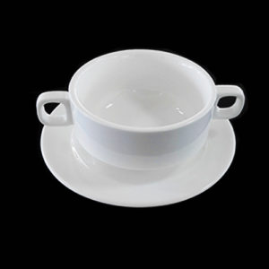 Soup Bowl w/ Dual Handles and Under-liner