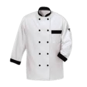Chefs Coat Full w/o Buttons White  2