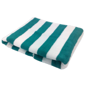 Green Striped Pool Towel 35x70in
