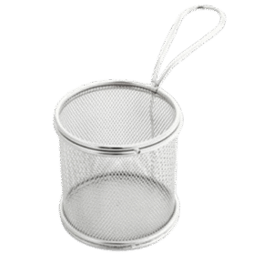 French Fry Basket SS Round