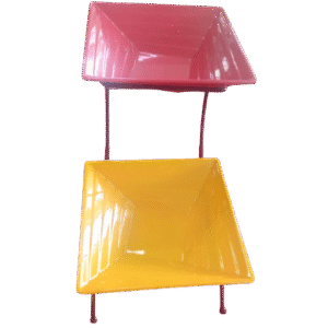 Buffet Stand w 2 Bowls Square