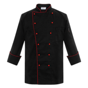 Chef Coat Black & Red