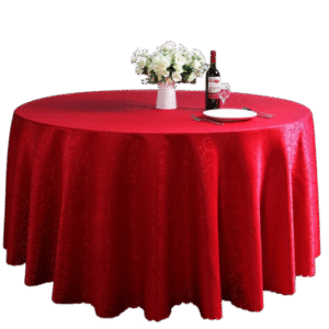 Tablecloth Red Round 2.6m