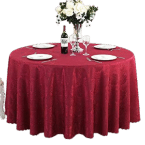 Tablecloth Maroon Round 3.2m
