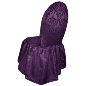 Chair Cover Purple Jacquard