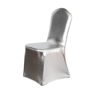 Chair Cover Silver Spandex Light