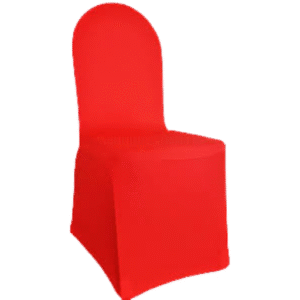 Chair Cover Red Jacquard Heavy
