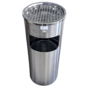 Ashtray Cum Dustbin SS  24x10