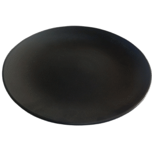 Plate Ceramic Matte Black 11in