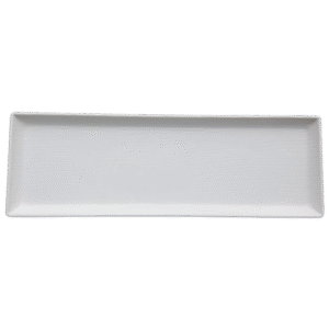 Mel Trinity Rectangular Platter White 12x4in