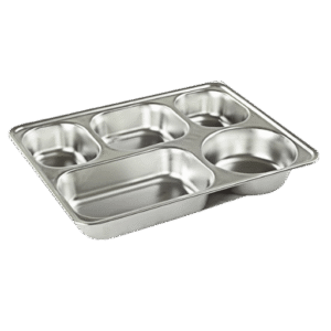 S.S Plate (4 Compartments)