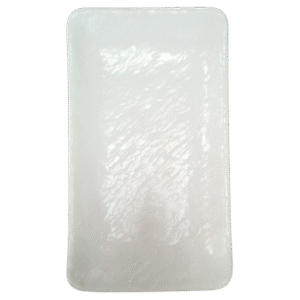 Rect. White Melamine Plate 8.7 in