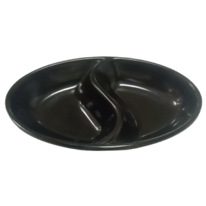 Black Sauce dish Double 4.4 in