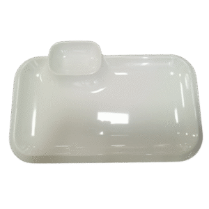 Rect. White Plate 12 in