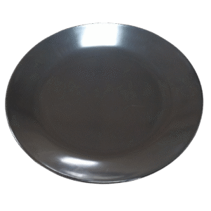 Shallow Plate Black 11 in