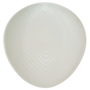 Oval Plate White 9 in
