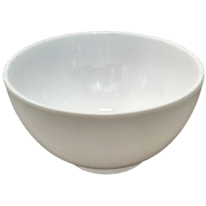 White Round Bowl 5 in