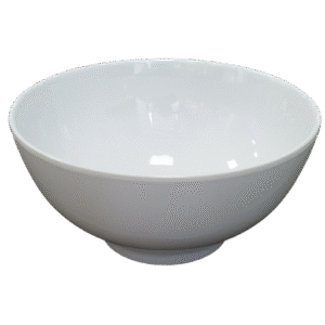 Horizontal Bowl White 6 in