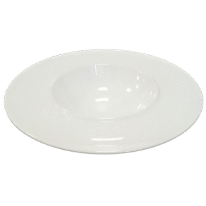 Wide Edge Bowl White 11 in