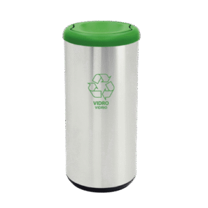 S.S Trash Bin Green 40L 94539/205