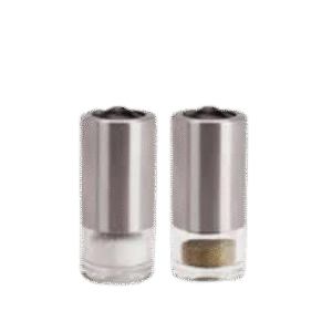 Salt Pepper Shaker Set SS Acrylic