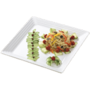 Mel Square Platter  12x12in