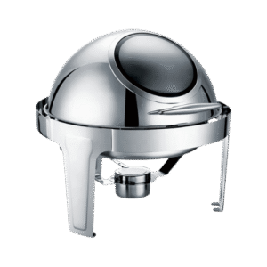 Round Rolltop Chafing Dish w Glass