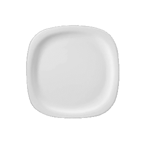 Mel Plate Square Round Quarter 7.5in 19cm