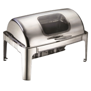 Chafing Dish Rect. Rolltop Glass