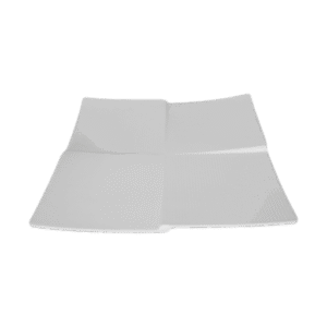 Mel Platter Quadra White 9x9in