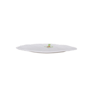 Mel Platter Palm White 12in