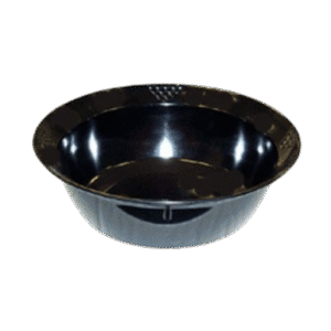 Mel Round Bowl Black 6in