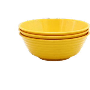 Mel Round Bowl Yellow 6in