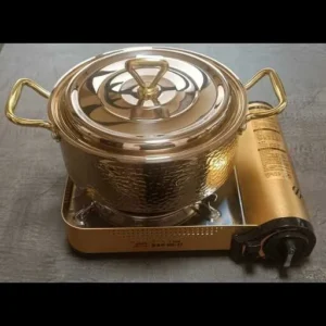 Copper Pot with Stove 24cm