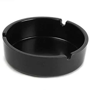 Ashtray Mel Round Black