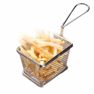 French Fry Basket SS Square