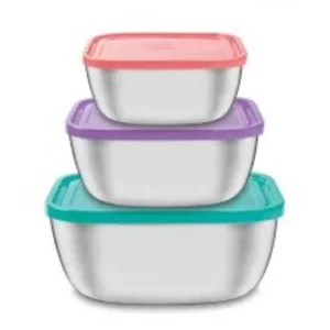 64220/932 S.S Container 3pcs Set