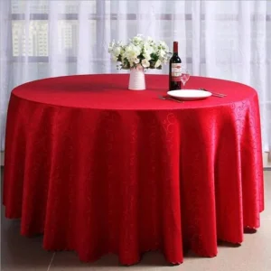 Tablecloth Red Round 2.9m