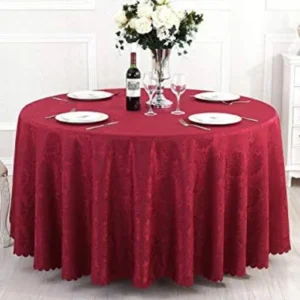 Tablecloth Maroon Round 2.9m