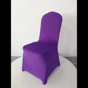 Chair Cover Dark Purple Spandex Heavy