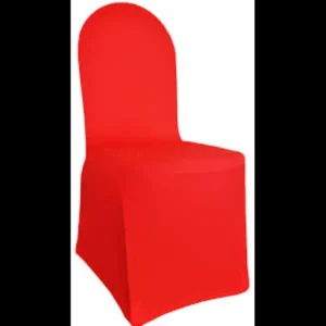 Chair Cover Red Jacquard Heavy
