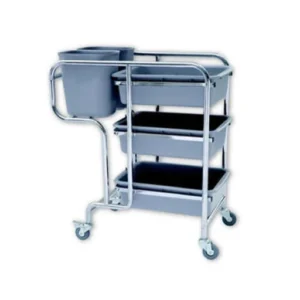 Cleaning Trolley Plastic SS