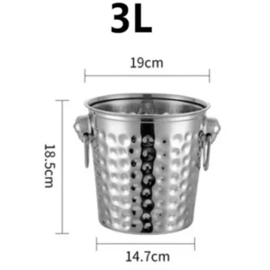 S.S Hammred Wine Bucket 3L