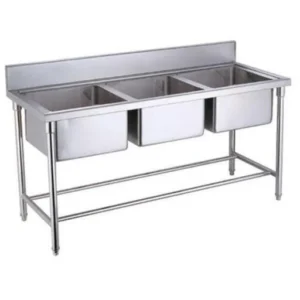 Triple Bowl Sink 1500x700x850