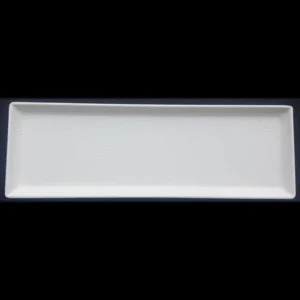 Mel Trinity Rectangular Platter White 12x4in