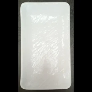 Rect. White Melamine Plate 8.7 in