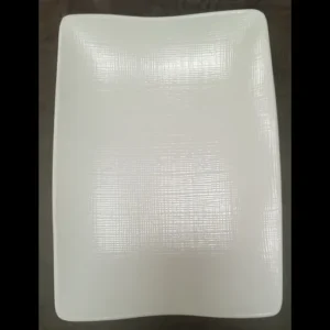 Rect. White Plate 10 in
